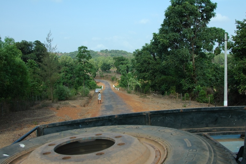 Travelling on top of the bus