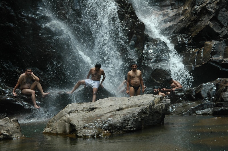 A dip in Dabbe falls