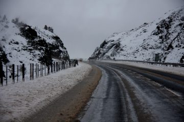 Snowstorm in Scotland